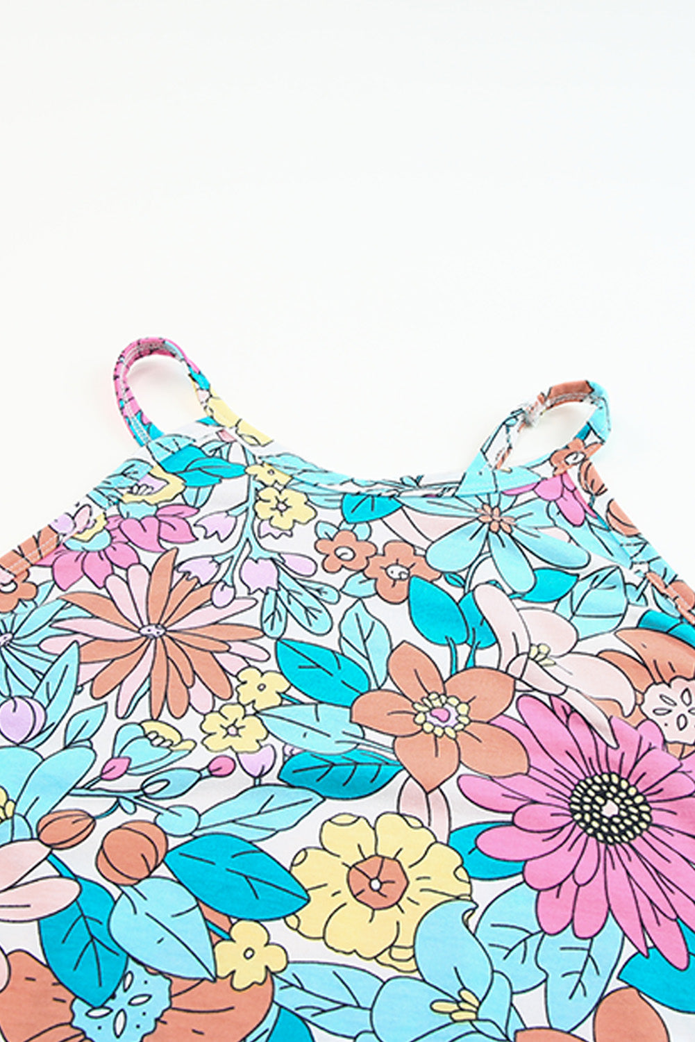 Multicolor Floral Print Sleeveless Tank Top