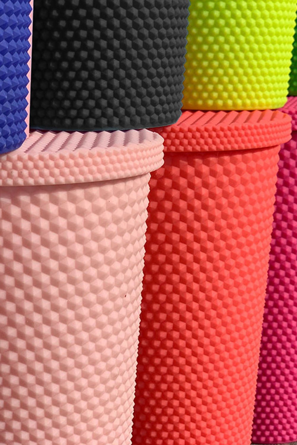 Pink Reusable Matte Plastic Tumbler Cup