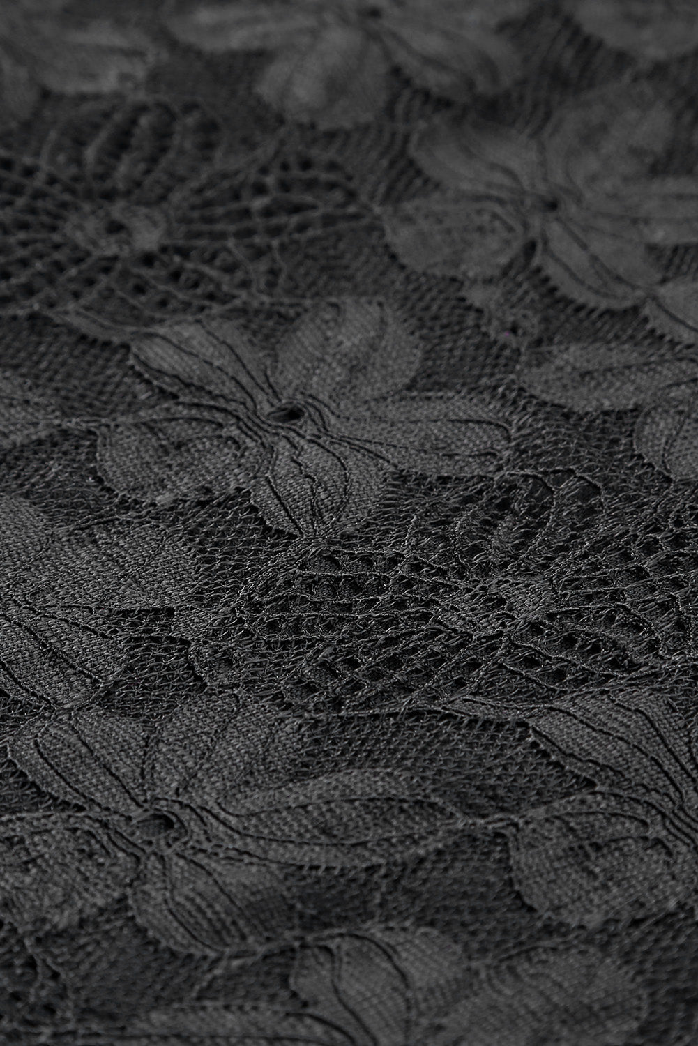 Black Square Neck Long Sleeve Lace Bodycon Mini Dress