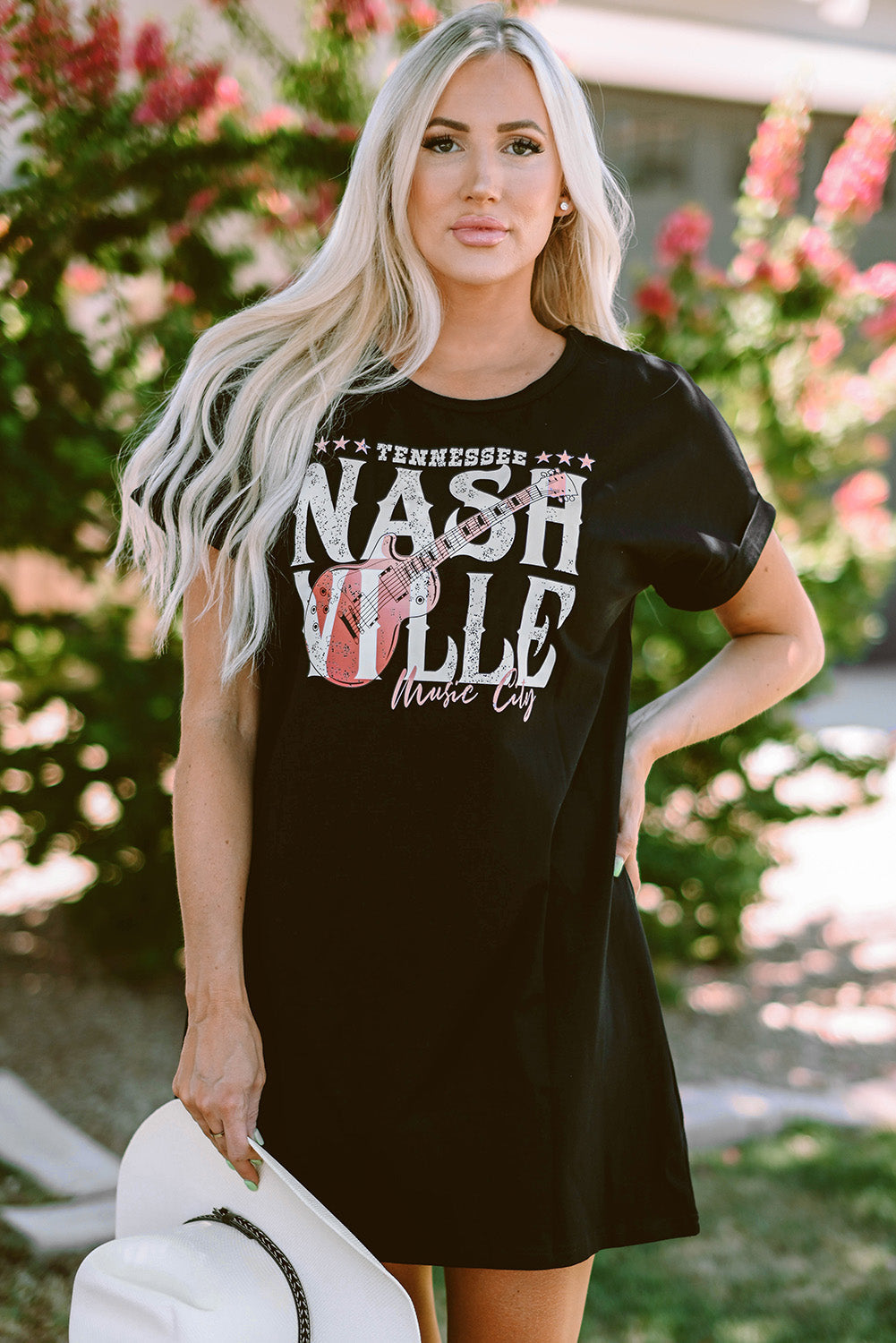 Black Nashville Music Festival Trending T-Shirt Dress