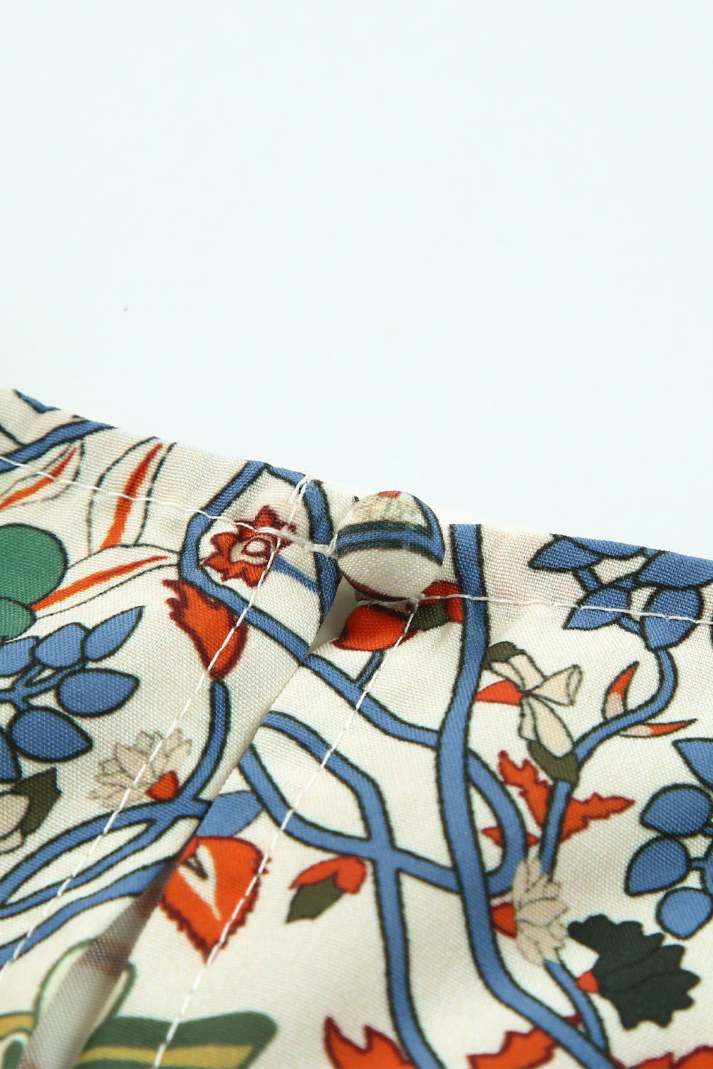 Round Neck Ruffled Flutter Sleeve Floral Mini Dress