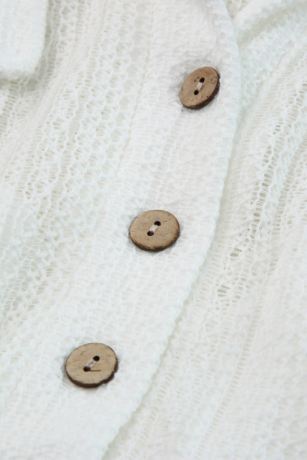 Beige Sheer Pattern Knit Pocketed Romper