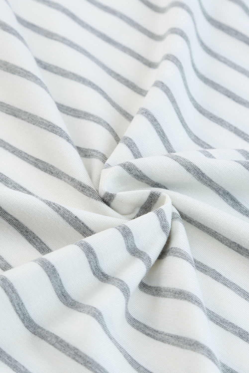 Green Contrast Striped Plus Size Short Sleeve Tee