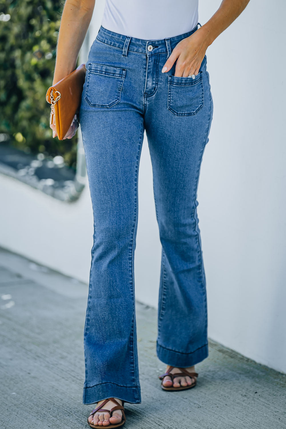 Blue Bell Bottom Denim Pants