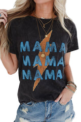 Black Thunder MAMA Vintage Graphic Tee