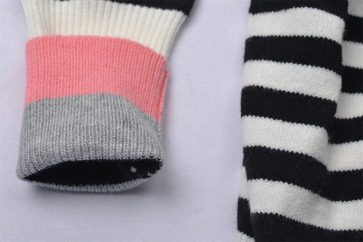 Crew Neck Striped Sweater