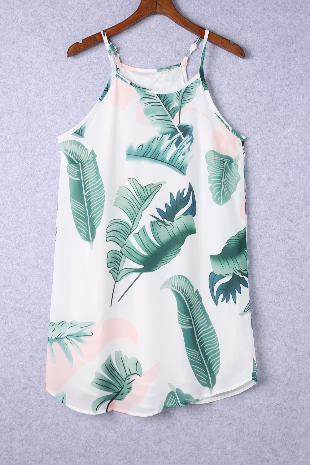 BloAmicgng Peony Print Navy Sleeveless Dress