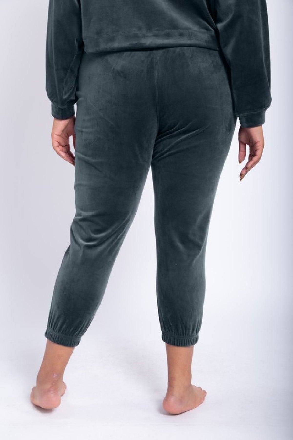 Cloud Comfort Joggers"Velour Joggers With Drawstring Waist