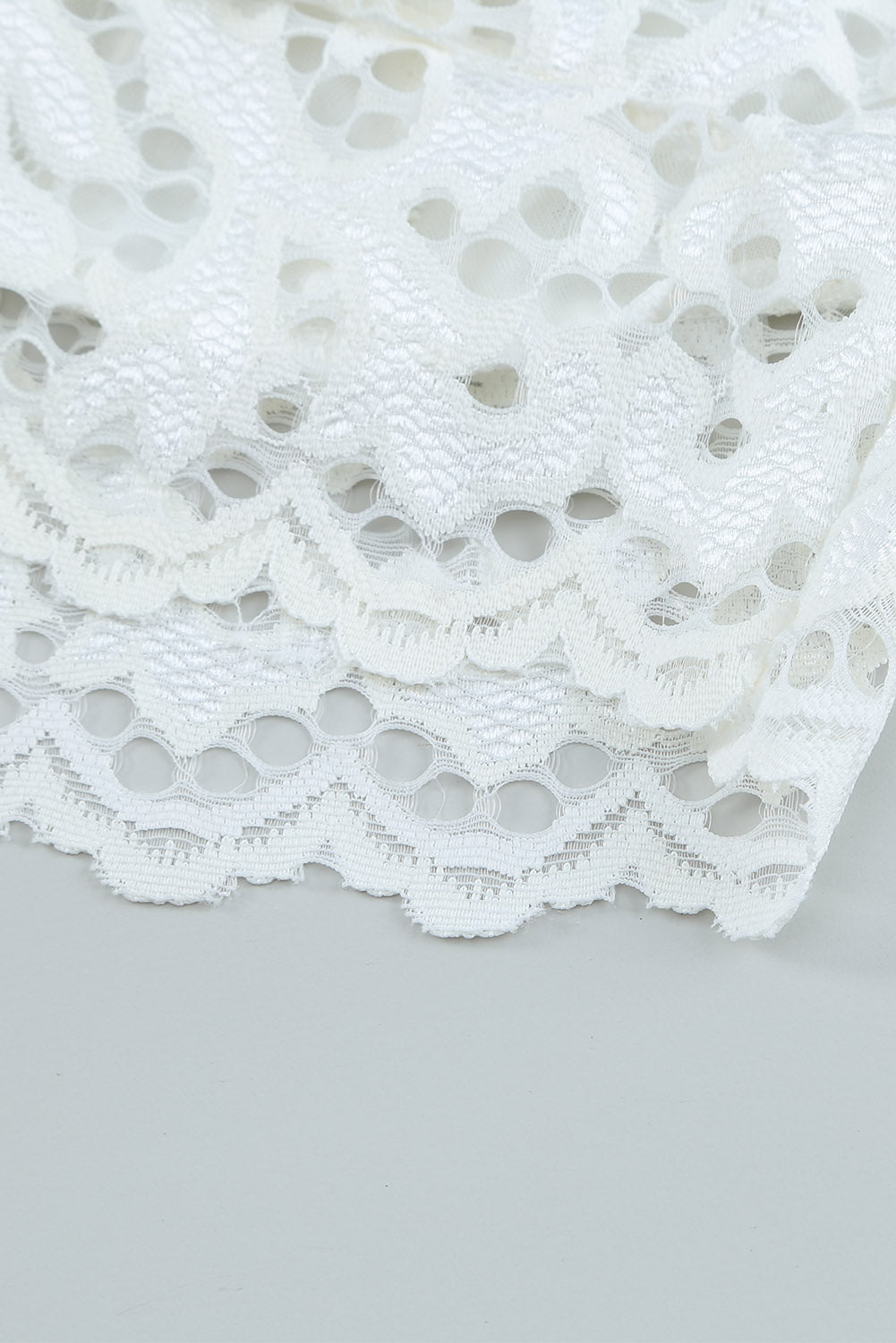 White Chunky Lace Bralette