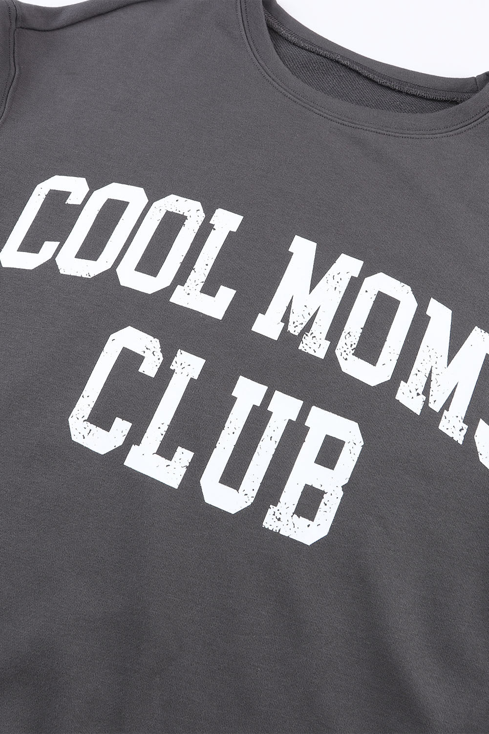 Gray COOL MOMS CLUB Drop Shoulder Sweatshirt