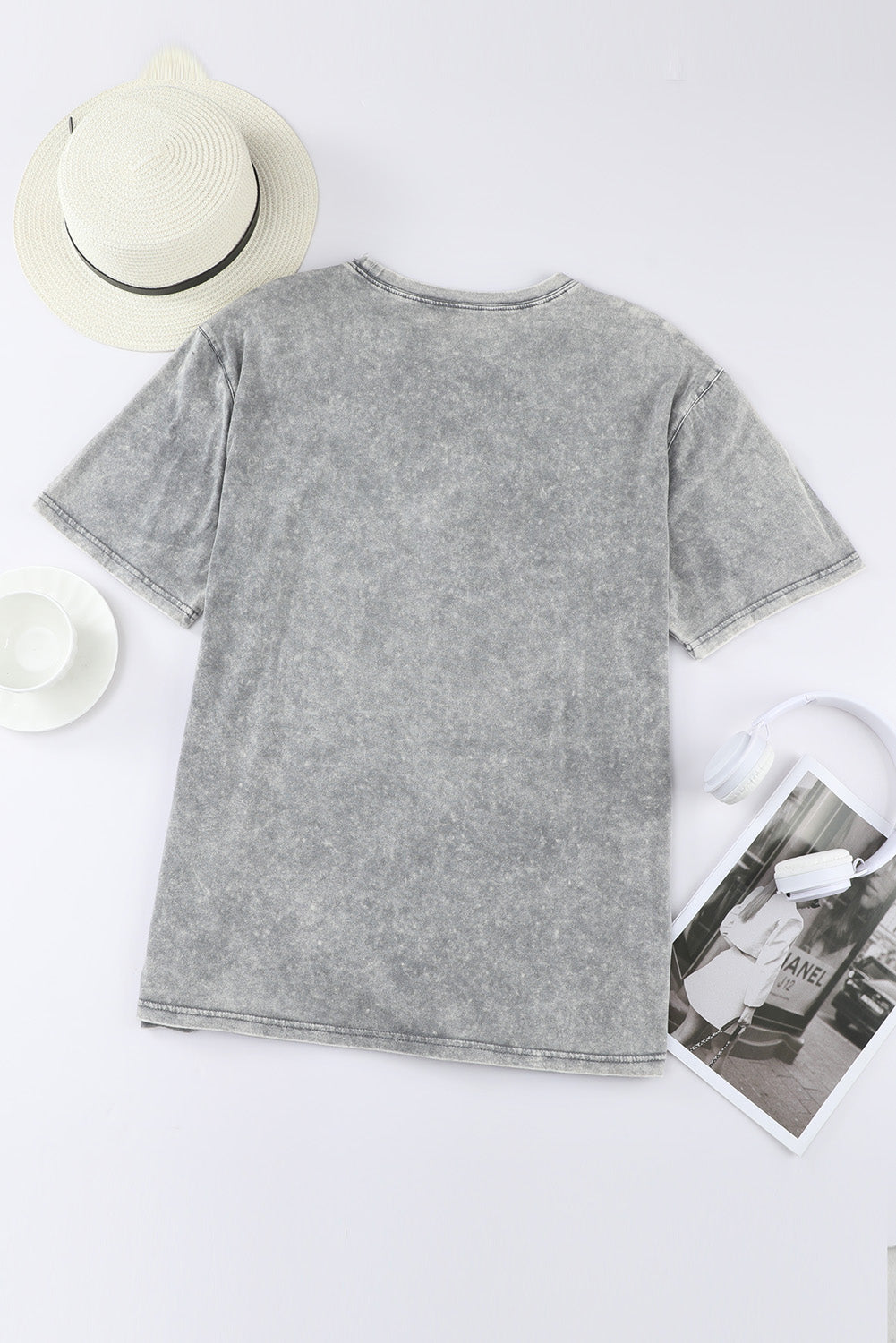 Gray Let's Go Girls Cowboy Boots Graphic Tee