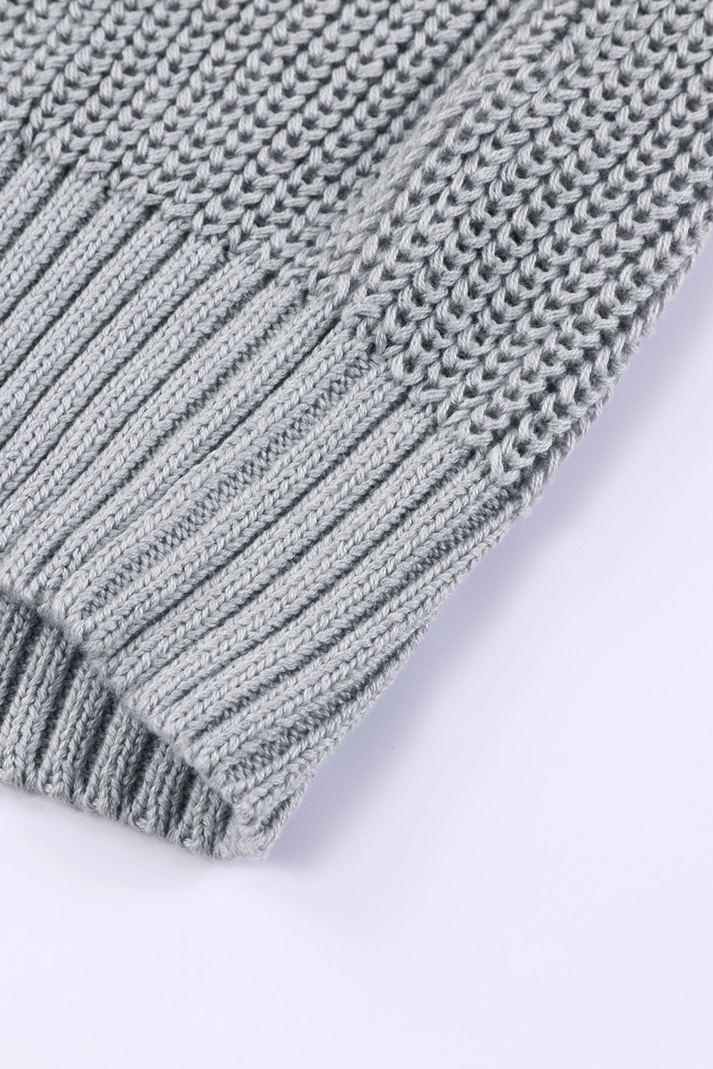 White Dew Shoulder Knitted Sweater