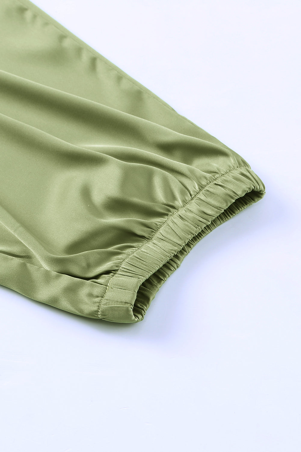 Green Drawstring Pocketed Casual Joggers