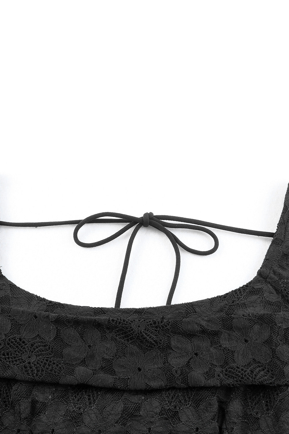Black Square Neck Long Sleeve Lace Bodycon Mini Dress