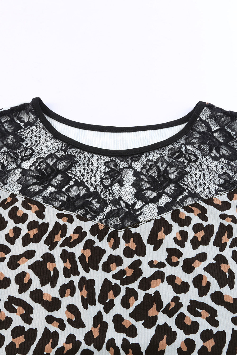 Leopard Plus Size Lace Splicing Leopard Print Tank Top