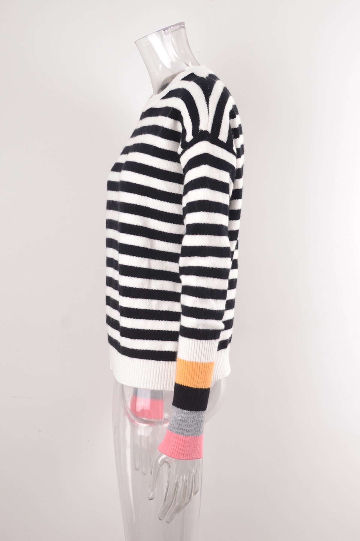 Crew Neck Striped Sweater