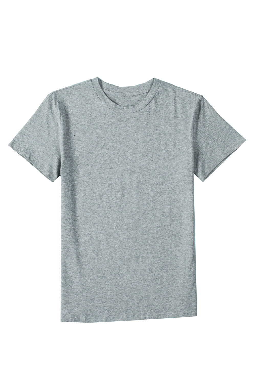 White Plain Crew Neck Short Sleeve Tee