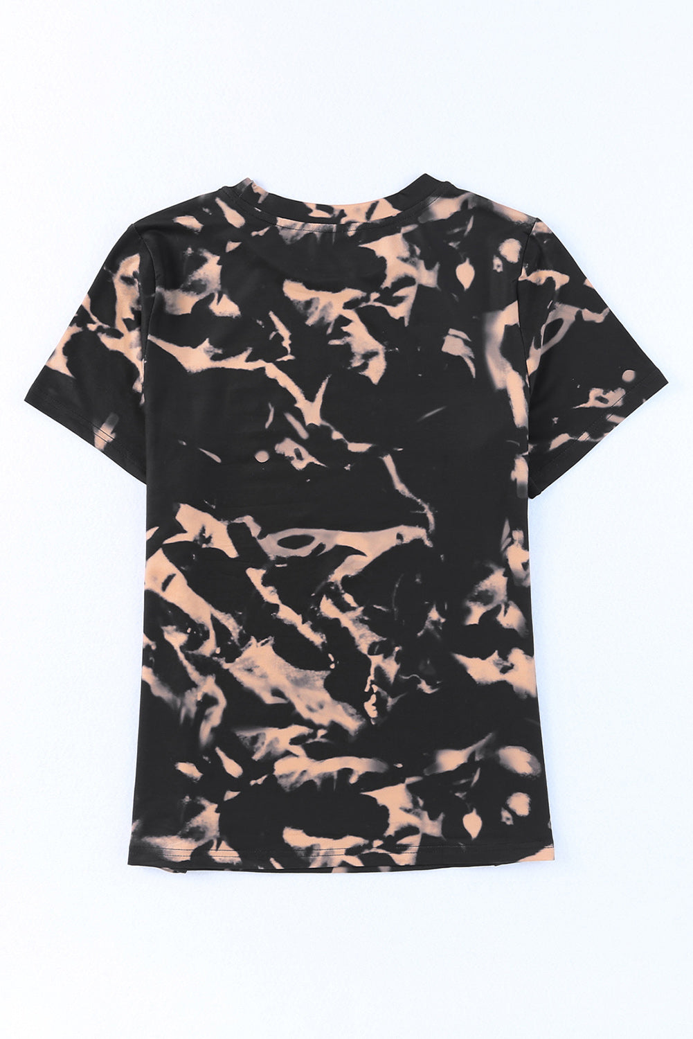 Black Hey, Cowboy Tie Dye Print Short Sleeve T Shirt