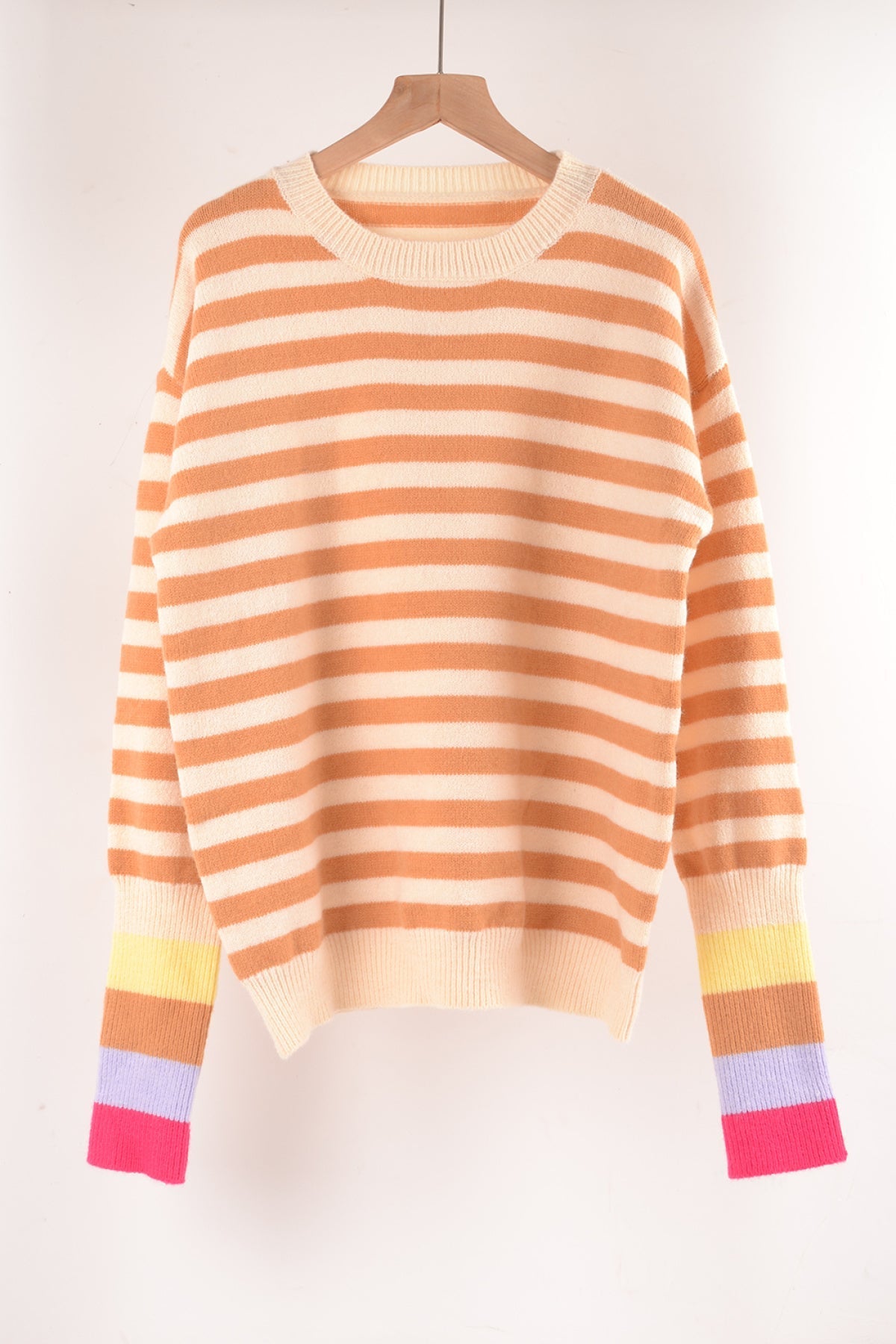 Crew Neck Striped Sweater