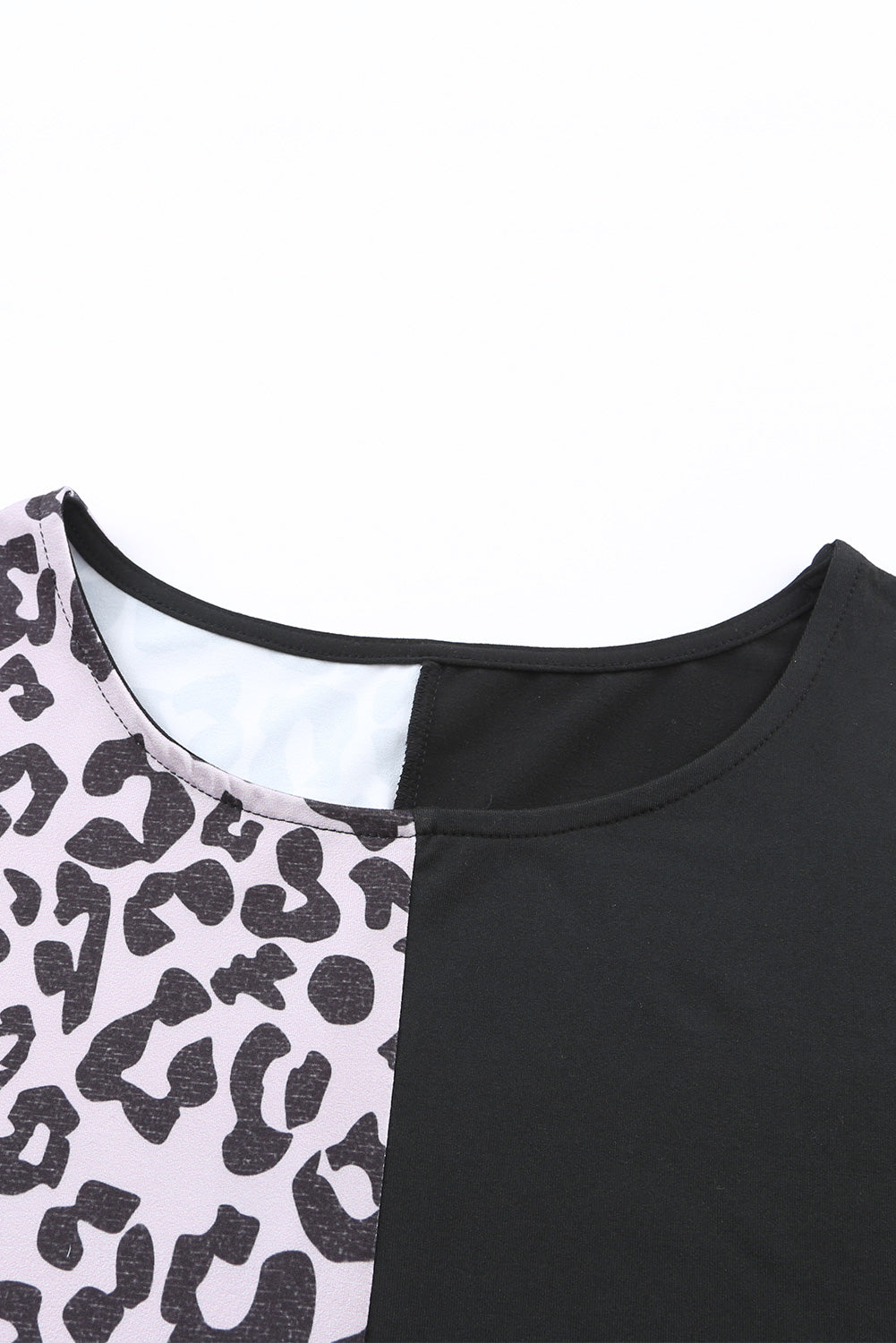 Rose Leopard Patchwork Tie Strap Tank Top