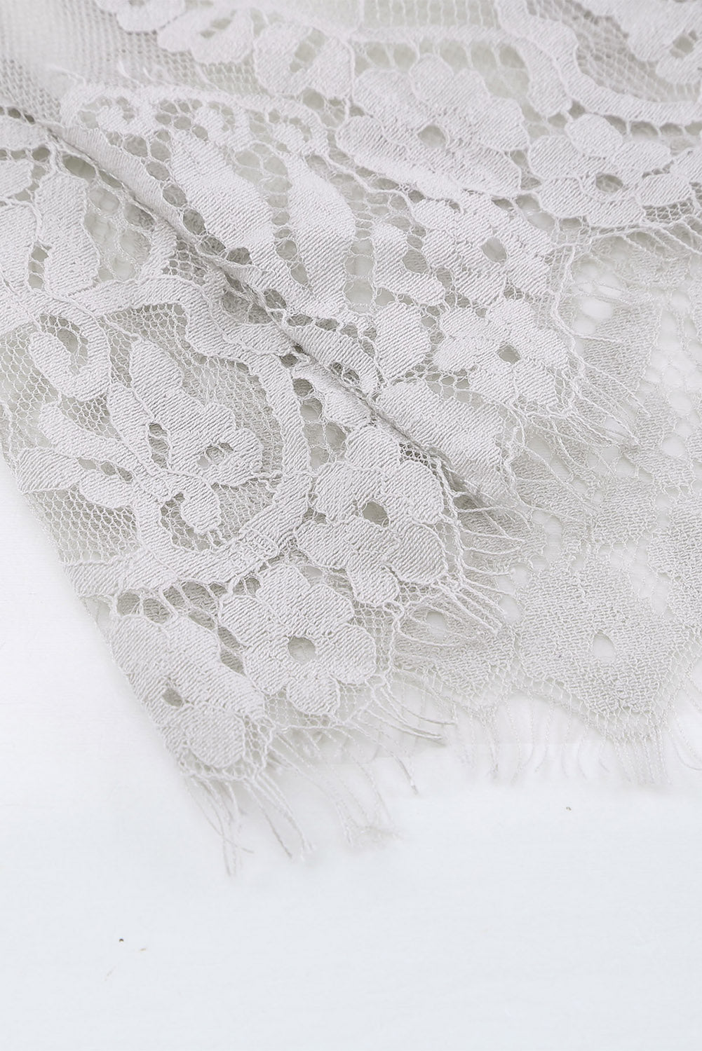 White Blue Fill Your Heart Lace Maxi Dress