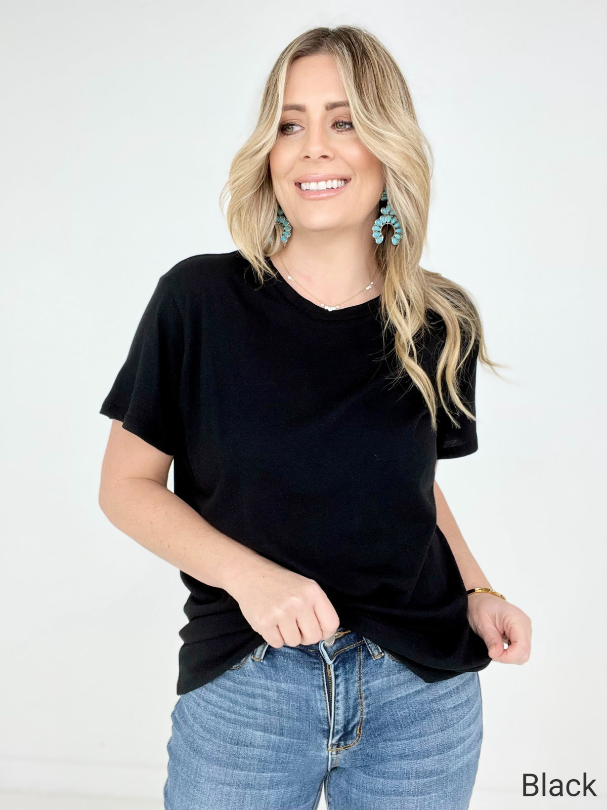 Solid Cotton Boyfriend Tee - New Colors