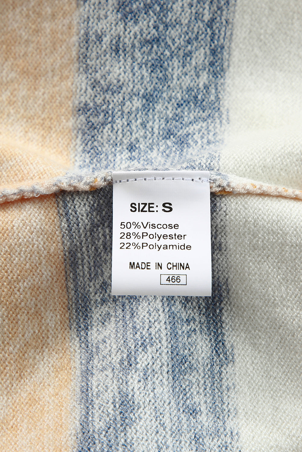 Striped Crew Neck Knitted Pullover Sweater