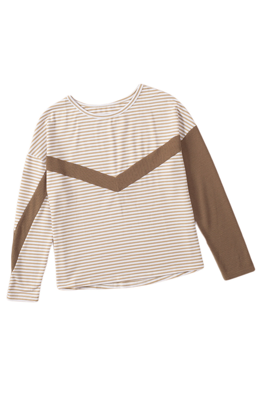 Striped Patchwork Long Sleeve Top