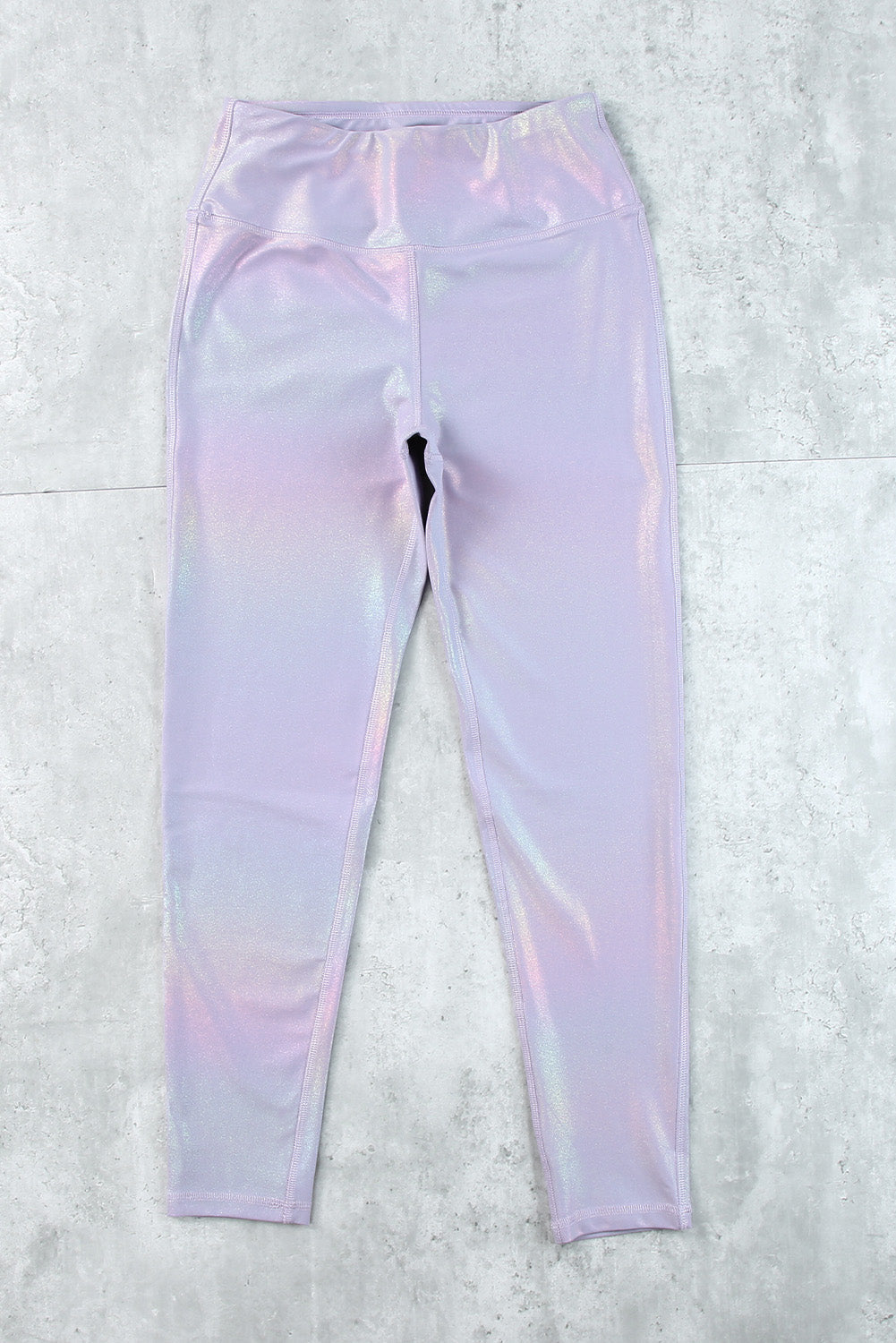 Purple Sheen High Waist Leggings