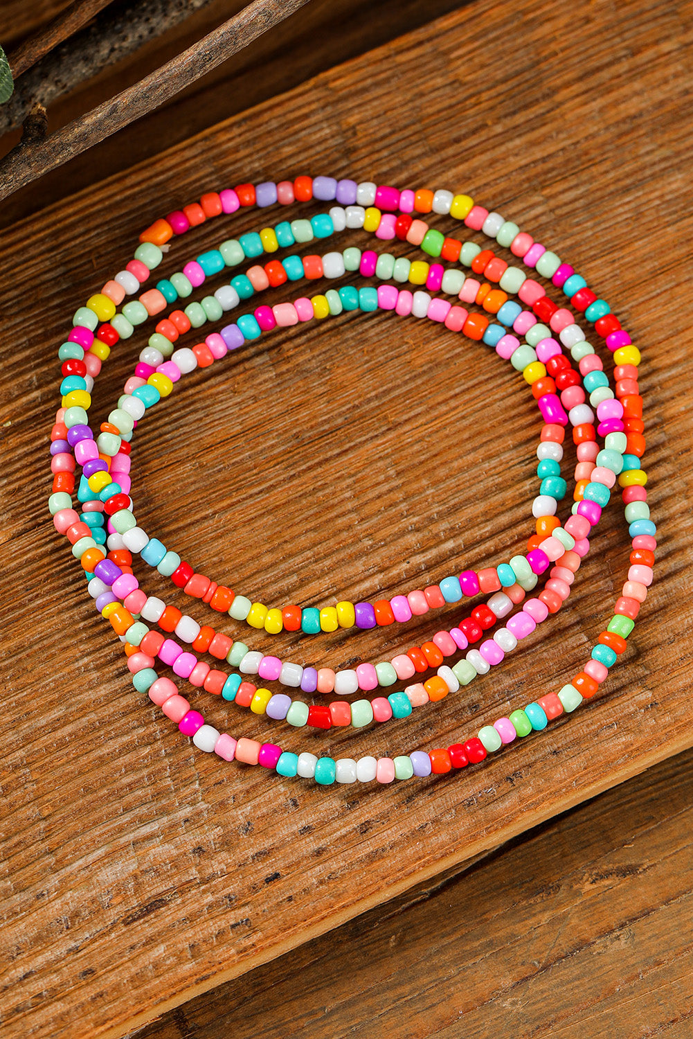 Multicolor Micro Beads Minimalist Anklet