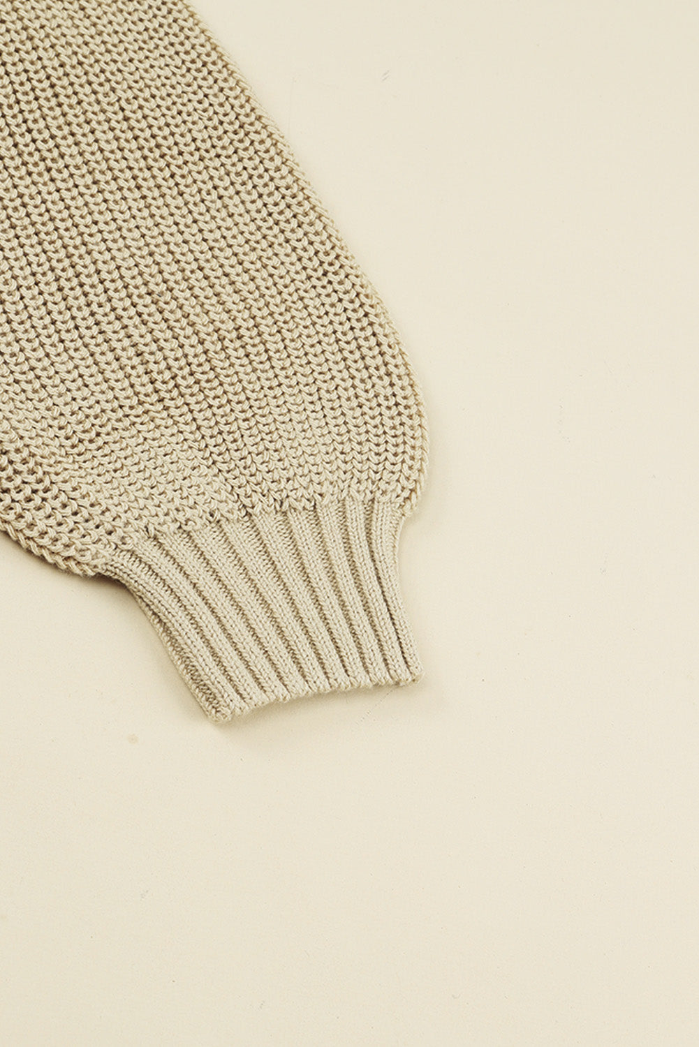 White Dew Shoulder Knitted Sweater