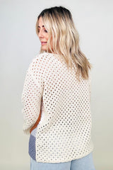 Davi & Dani Color Blocked Knit Top